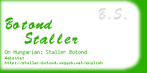 botond staller business card